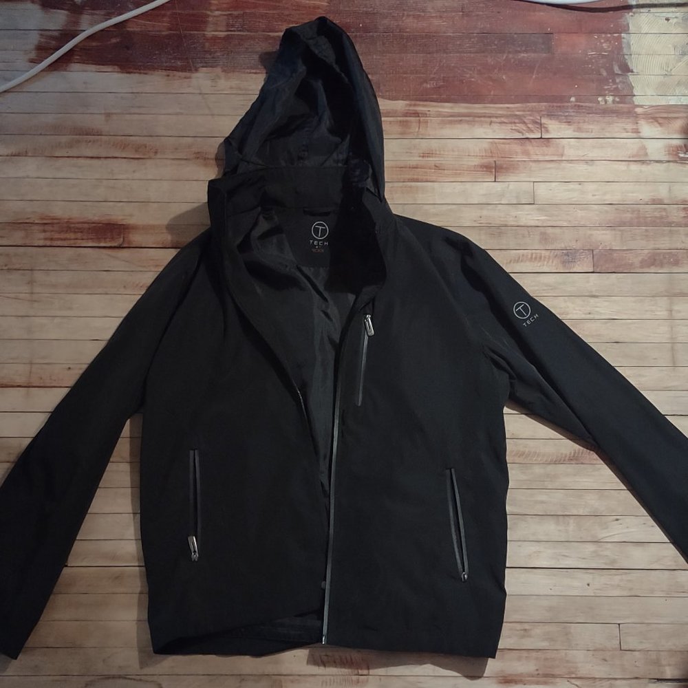 Tumi T Tech softshell jacket black zip front Medium